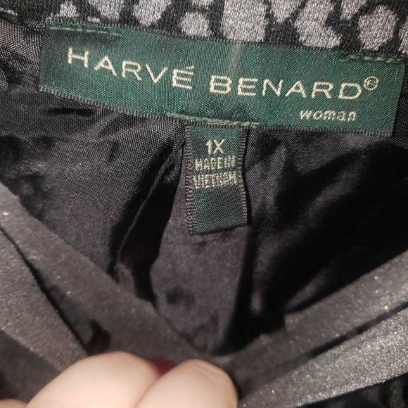 Womens plus Size 1X Harve Benard Animal Print Blazer Jacket - Picture 3 of 5